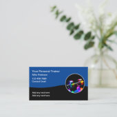 Cool Fitness Personal Trainer Visitekaartjes (Staand voorkant)