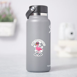 Cool Flamingo Geboren Om Op Te Vallen Funny Roze V Sticker