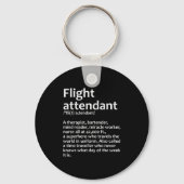 Cool Flight Attendant Design For Men Women Flight Sleutelhanger (Voorkant)