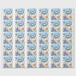 Cool Flights Vlinder Cadeaupapier