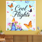 Cool Flights Vlinder Canvas Afdruk (Insitu (Woonkamer))