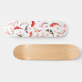Cool Floral Japanse Koi Skateboard (Horizontaal)