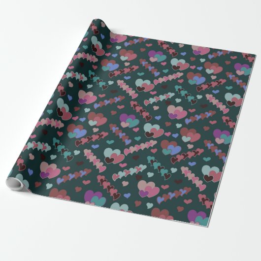 Cool Floral Pattern Cadeaupapier (Uitgerold)