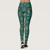 Cool Floral Pattern Leggings (Achterkant)
