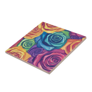 Cool Floral Roos Keramische Tegels voor badkamer v Tegeltje