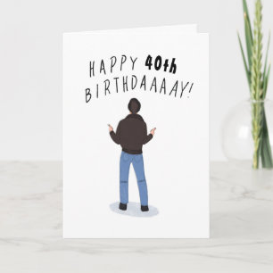 Cool Fonz Happy Days 40e verjaardag Kaart