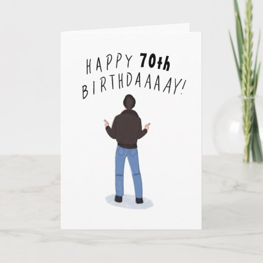 Cool Fonz Joyeux Jours 70e Anniversaire Carte (Devant)