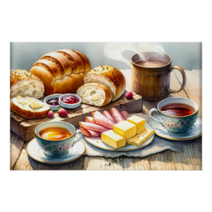 Cool food liefhebbers broodje broodje vlees Poster Perfect Poster