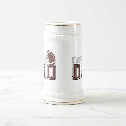 Cool football sport Papa woord kunst Bierpul (Center)