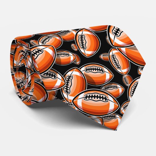 Cool football sportpatroon stropdas (Opgerold)