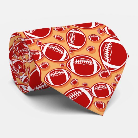 Cool football sportpatroon stropdas (Opgerold)
