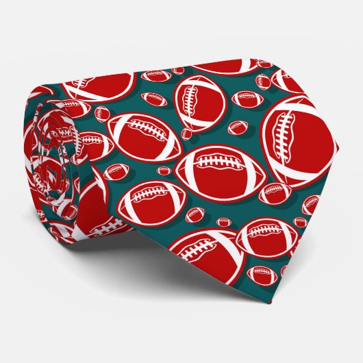 Cool football sportpatroon stropdas (Opgerold)