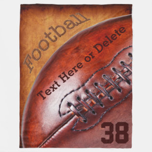 Cool  Football Throw Blanket PERSONALISEERD Fleece Deken
