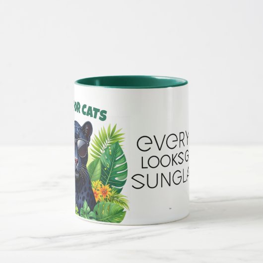 Cool for Cats Jaguar  Eco Humor – ELGIS Mok (Midden)