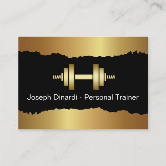 Cool formateur de fitness Cartes de visite moderne (Devant)