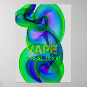 Cool fou Vape Cloud Posters Abstraits (Devant)