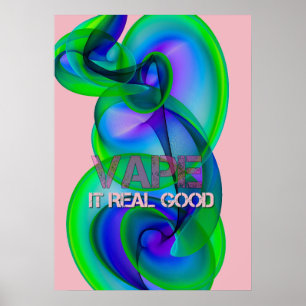 Cool fou Vape Cloud Posters Abstraits