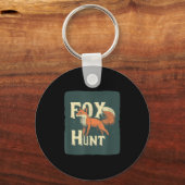Cool Fox Hunting Costume For Adults And Kids Sleutelhanger (Voorkant)