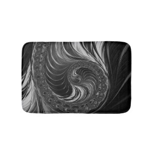 Cool Fractal Metallic Nautilus Golden ratio Badmat