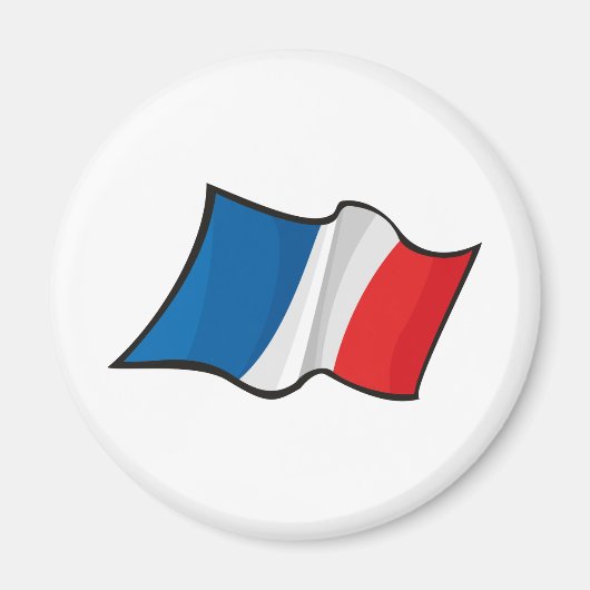 Cool France Flag Magneet (Voorkant)