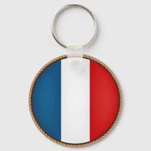 Cool France-vlaggenzegel Sleutelhanger
