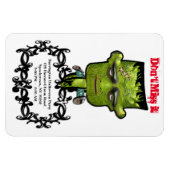 Cool Frank Fright Halloween Feest Herinnering Magneet (Horizontaal)