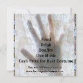 Cool Frank Fright Invitation du CARRÉ Halloween (Dos)