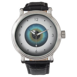 Cool Freaky Raar Blauw Oog Oogbal Polshorloge Horloge