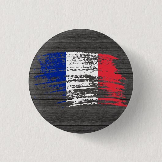 Cool French flag design Ronde Button 3,2 Cm (Voorkant)