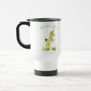 Cool Fresh Lemon Juice Drink Lemonade Travel Mug Reisbeker