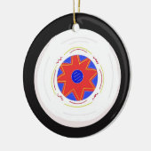 Cool Frisbee Keramisch Ornament (Links)