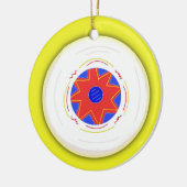 Cool Frisbee Keramisch Ornament (Links)
