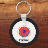 Cool frisbee-ontwerp sleutelhanger (Voorkant)