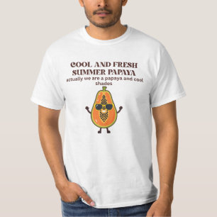 Cool & Frisse Zomer Papaja Karakter T-shirt