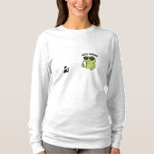 Cool Frog “Just Vibing” Funny T-Shirt (Devant)