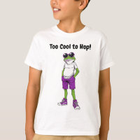 Cool Frog Kids T-Shirt – Funny Sunglasses Frog Tee