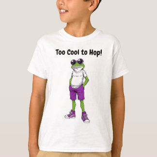 Cool Frog Kids T-Shirt – Funny Sunglasses Frog Tee