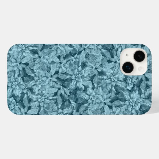 Cool Frosty Foliage-Turquoise Case-Mate iPhone Case (Achterkant (horizontaal))