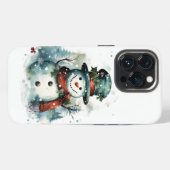❄️📱 Cool Frosty Snowman iPhone Case❄️ Hoesje (Achterkant horizontaal)