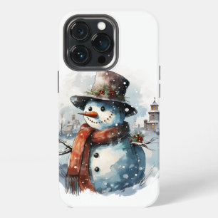 ❄️📱 Cool Frosty Snowman iPhone Case❄️ 13 Pro Hoesje