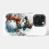 ❄️📱 Cool Frosty Snowman iPhone Case❄️ iPhone Hoesje (Achterkant horizontaal)