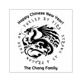 Cool 'Fueled by fire, sterk als een draak, push on Rubberstempel (Afrduk)