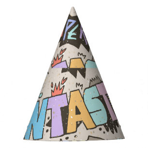 Cool Fun Doodle Lettering Feesthoedjes