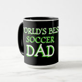 Cool Fun Geweldige werelden Best Soccer Dad Mok (Voorkant links)