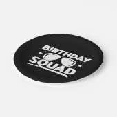 Cool Fun Matching Group Party Crew Verjaardagssele Papieren Bordje (Gekanteld)