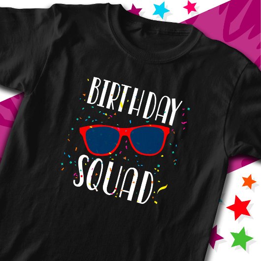 Cool Fun Matching Group Party Crew Verjaardagssele T-shirt