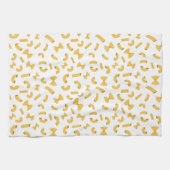 Cool fun pasta macaroni patroon op wit theedoek (Horizontaal)