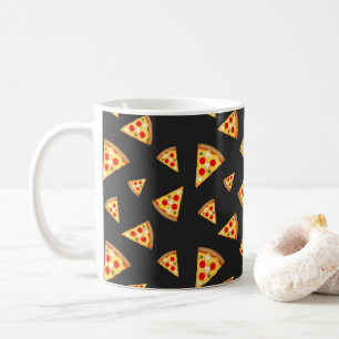 Cool & fun pizza slices pattern koffiemok