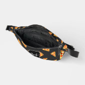 Cool fun pizza tranches motif gris foncé Monogramm (Ouvrir)
