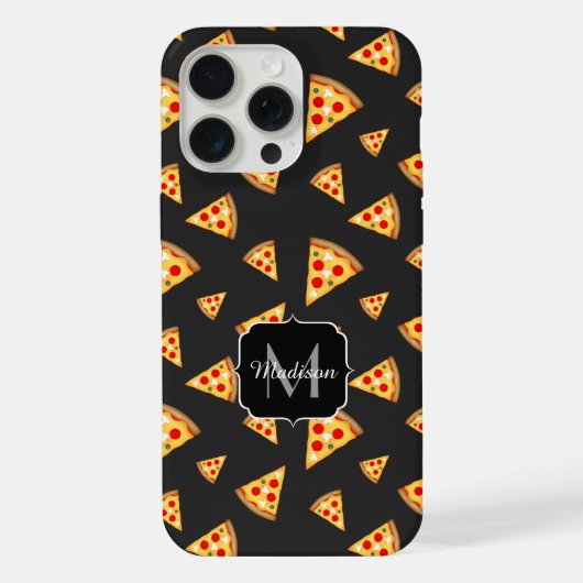 Cool fun pizza tranches motif sur mesure Monogramm (Verso)